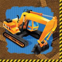 16-Count Paper Lunch Napkins, Under Construction