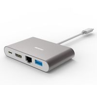 USB Type C to HDMI, Benfei USB C Digital AV Multiport Adapter | USB Type C to HDMI | USB Type C to USB 3.0 Hub | USB-C Female Charger Converter | USB-C to Ethernet Hub