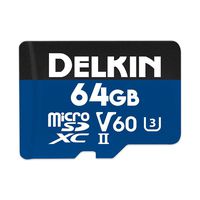 Delkin DDMSDB190064 Devices 64GB Prime microSDXC UHS-II (U3/V60) Memory Card