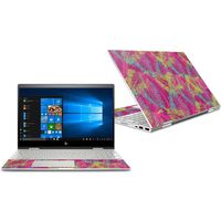 MightySkins Skin Compatible with HP Envy x360 Convertible 15" (2018) - Magenta Summer | Protective, Durable, and Unique Vinyl Decal wrap Cover | Easy to Apply, Remove | Made in The USA