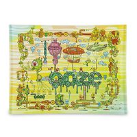 Ooze - Shatter Resistant Premium Glass Rolling Tray - (6.6x5x1) - The Works (Small) - Indestructible Rolling Tray