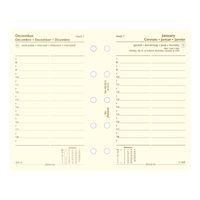 Filofax Refill for 2016 Mini Yearly Calendar, January -December, 4.125 x 2.625" (C68142-16)