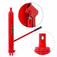 XtremepowerUS 8 Ton Capacity Long Hydraulic Ram Jack Engine Lift Hoist Manual Cherry Picker w/Handle