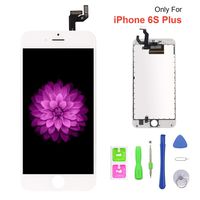 Compatible with iPhone 6s Plus Screen Replacement White, LCD Display 3D Touch Screen Digitizer Replacement Frame Cell Assembly Set with Free Repair Tools(5.5")