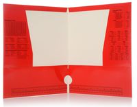 Promarx 4-Pocket Glossy Paper Portfolio Document Folder, 12.5"x9.5", Pack of 48, Assorted Colors