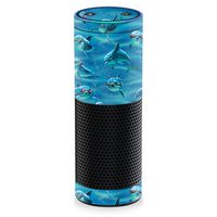MightySkins Skin Compatible with Amazon Echo - Dolphin Gang | Protective, Durable, and Unique Vinyl Decal wrap Cover | Easy to Apply, Remove, and Change Styles | Made in The USA