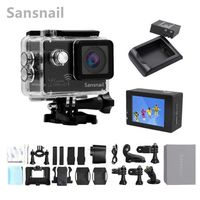 ItsCamera SJ8000 Sports DV camera 4K 24fps NOVATEK NT96660 Gyro WiFi 2 inch LCD screen waterproof Action helmet Camera(Black)