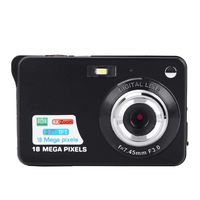 Mini Digital Camera, 1080P HD 2.7" LCD Screen 8X Digital Zoom 18MP 30fps Video Camera for Kids Children Gift(Black)
