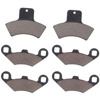 MOTOKU Front & Rear Brake Pads for Polaris Sportsman 500 4x4 HO Scrambler 400 Trail Blazer 250