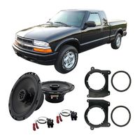 Compatible with Chevy S-10 Pickup 1994-2001 Front Door Factory Replacement Harmony HA-R65 Speakers