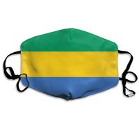 NUNOFOG Flag of Gabon Unisex Safety Masks Washable and Reusable Cleaning Gardening Dust Respirator Mouth Masks for Men Women One Size