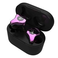 Linsoul Sabbat E12 Ultra TWS Bluetooth 5.0 True Wireless HiFi Earbuds, Sweatproof Noise Canceling Earphones with Built-in Mic for Sports Running (Purple)