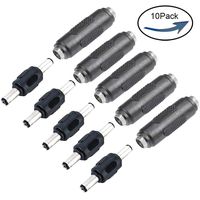 10PCS Lime2018 DC Female to Female And Male to Male Connector 5.5mm x 2.1mm 12V 5A Power Cable Jack Adapter，DC Power Jack Plug Adapter for CCTV Home Security Surveillance