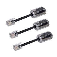 Telephone Cord Detangler, Anti-Tangle Telephone Cord Untangler 360 Degree Rotating Swivel Cord Telephone Accessory - 3 Pack