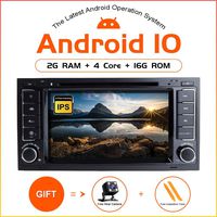 TOOPAI Android 10.0 Car Radio for VW Volkswagen Touareg T5 Transporter Double Din Car Stereo DVD Player GPS with Full RCA Output WiFi OBD SWC