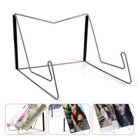 Fold-n-Stow Book Stands, Metal Bookstand Music Book Easel Display Holder, Portable Reading Stand Book Holder, Book Bookrest for Hardcover Textbook I pad Cookbook Recipe - Compact & Sturdy (1 Pc)