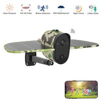 Wireless Outdoor Solar Battery Security Camera,Soliom 1080P HD WiFi Home Surveillance Camera with PIR Motion Sensor,2-Way Audio,Camouflage Color and Large Solar Panel