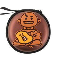 Youyouchard BTS Bangtan Boys Earphone Carry Case, Earbud Case Hard Earphone Bluetooth Headphone Carrying Storage Data Cable Coin Purse(H06)