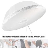 Selens 65 Inch/5.4" Photo Studio Diffusion Parabolic Umbrella Front Diffuser Cover for Black Reflective Parabolic Umbrella, White