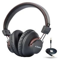 Avantree AS9S 40 hr Wireless Wired Bluetooth Over Ear Headphones with Mic for TV Watching, Foldable, Extra Comfortable & Lightweight, HiFi Stereo Headset for PC Computer Laptop Cell Phone - Brown