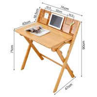 CWJ Household Small Table 's Desk and Chair Set Kid Safe Smooth Sanded Wood Finish. High-Grade Simple Creative Bed Multifunction Table,Desk+Chair
