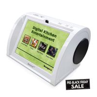 Kitchen Radio, Counter-top Entertainment Center, Hi-Fi Speakers, Audio Book, 15K+ Radio Stations, Streaming Videos, Movies, Music, Auto Wi-Fi, Social Media, Recipes, 8"Touch Panel