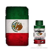 IT'S A SKIN Decal Vinyl Wrap for VooPoo Drag 2 V2 & UForce T2 Tank Vape Sticker Sleeve/Flag Mexico Grunge Distressed Country