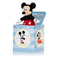 KIDS PREFERRED Disney Baby Mickey Mouse Jack-in-The-Box Musical Toy for Babies, Multi
