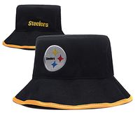 MVPRING Pittsburgh Steelers Bucket Hat Fisherman Hat Hunting Fishing Caps Fashion Style Sports Outdoor Black