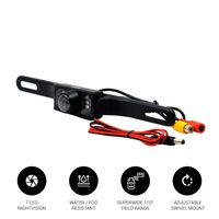 Waterproof 7led Car Backup Rear View Reverse Parking HD Camera Night Vision