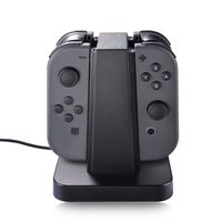 Nintendo Switch Joy Con Charger Dock, Sunix 4 in 1 Charging Stand with LED indication for Nintendo Switch Joy Con