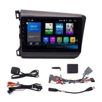KUNFINE Quad Core Android 8.0 Car DVD GPS Navigation Autoradio Car Stereo Multimedia Player Car Radio for Honda Civic 2012 2013 2014 2015 Headunit Supports Steering Wheel Control