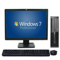 HP Windows 7 Pro, 2.66GHz C2D, New 4GB Memory, 500GB, WiFi, 19" LCD(Brands may vary)-(Certified Reconditioned)