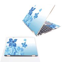 MightySkins Skin Compatible with HP Spectre x360 15.6" (2018) - Blue Flowers | Protective, Durable, and Unique Vinyl Decal wrap Cover | Easy to Apply, Remove, and Change Styles | Made in The USA