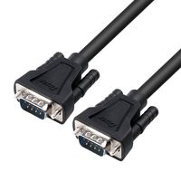 DTECH 5 Feet DB9 9 Pin Serial Cable Male to Male RS232 Straight Through Cord
