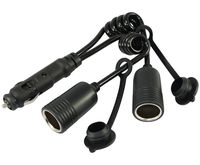 Conntek RL-13312 DC 12-volt Deluxe Dual Outlet Y-Adapter, Cigarette Plug 8-Amp Fused with Light Indicator