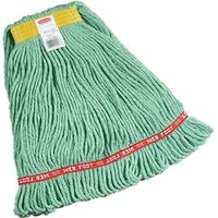 Rubbermaid Commercial Web Foot Wet Mop, Small, 1-Inch Yellow Headband, Green (FGA11106GR00)