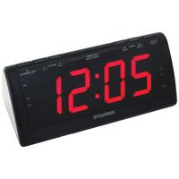 Sylvania SCR1206B Dual Alarm Clock Radio with 1.8-Inch Jumbo Digits (Certified Refurbished)