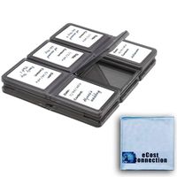 eCost 12 pc SD Foldable Memory Card Case + Microfiber Cloth