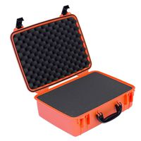 Seahorse 720F Waterproof Protective Hard Case with Foam, Neon Orange