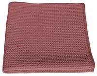 HoneyComb Microfiber Glass Cleaning Cloths 16x16 - Red 12 Pack