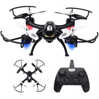 Quadcopter Drone with Camera for Adults,EACHINE E33C RC Drone with 2.0 MP HD Camera with Large Size 2.4G 4CH 6-Axis Black RTF-3D Flips, One-Key Rutrn, Headless Mode, LED Light, Speed Control