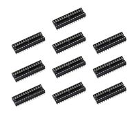 flashtree 10pcs DIP28 IC Socket DIP Sockets Solder Tail 28 pin 0.3" for atmega328p-pu...