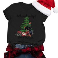 Winsummer Christmas Movie T-Shirt Women Christmas Shirt Funny Cute Graphic T-Shirt Short Sleeve Tees Tops T Shirt