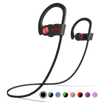 Bluetooth Headphones, LETSCOM Wireless Earbuds IPX7 Waterproof Noise Cancelling Headsets, Richer Bass & HiFi Stereo Sports Earphones 8 Hours Playtime Running Headphones with Travel Case