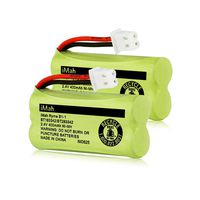 iMah BT183342/BT283342 2.4V 400mAh Ni-MH Battery Pack, Also Compatible with AT&T VTech Cordless Phone Batteries BT166342/BT266342 BT162342/BT262342 CS6709 CS6609 CS6509 CS6409 EL52100 EL50003, 2-Pack