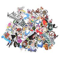 60pcs Alice in Wonderland 90s Art Print Home Decor Wall Notebook Phone Luggage Laptop Scrapbooking Album Sticker
