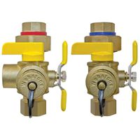 Webstone 40443W Lead Free 3/4" IPS Tankless Water Heater Isolation Valves