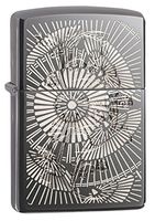 Zippo Personalized Message Engraved on Backside Customized Part2 Lighter Windproof Lighter (Asian Umbrellas)