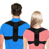 Ruior Unisex Back Posture Corrector Adjustable Clavicle Spine Back Shoulder Orthosis Support Belt Shoulder Supports